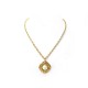 VINTAGE COLLIER CHANEL CHAINE 75 CM & PENDENTIF PERLE EN METAL DORE NECKLACE