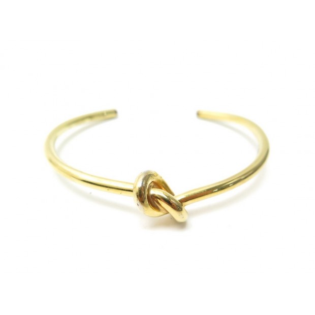 BRACELET CELINE JONC KNOT EXTRA THIN NOEUD 16CM EN METAL DORE GOLDEN 330€