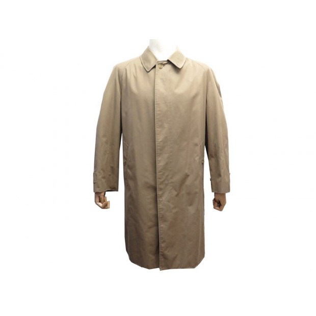 VINTAGE MANTEAU BURBERRYS TRENCH LONG A71622 L 52 EN COTON BEIGE COAT 1550€