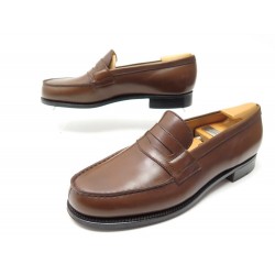 CHAUSSURES JM WESTON MOCASSINS 180 5.5C 39.5 EN CUIR MARRON BERGERONNETTE 670€