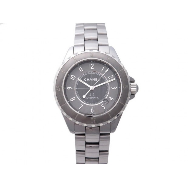 MONTRE CHANEL J12 H2934 41 MM AUTOMATIQUE CERAMIQUE GRIS + ETUI WATCH 4950€