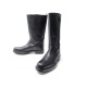 NEUF CHAUSSURES HERMES BOTTES LODGE 42 EN CUIR NOIR + BOITE LEATHER BOOTS 1495€