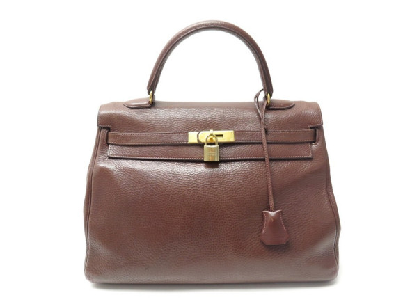 sac a main hermes kelly 35 retourne en cuir togo