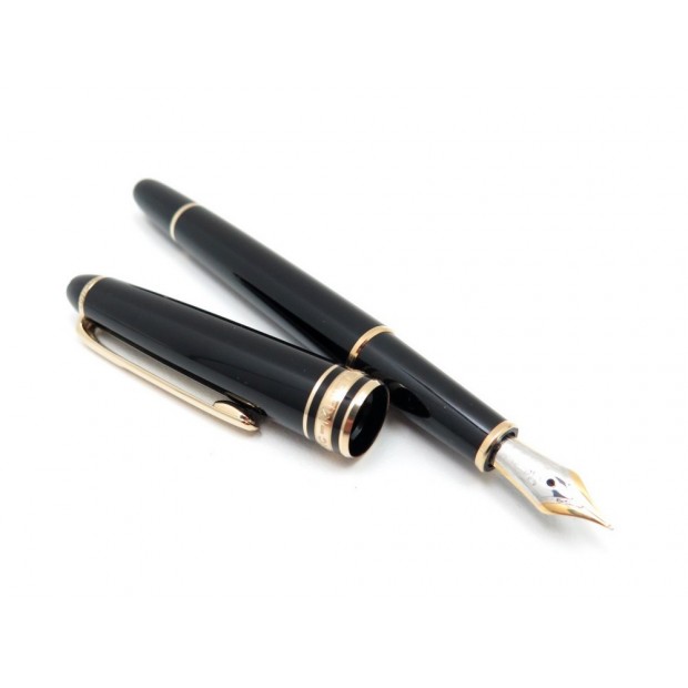 NEUF STYLO PLUME MONTBLANC CLASSIQUE 106514 RESINE NOIR BOITE FOUNTAIN PEN 500€