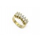 NEUF BAGUE T52 EN OR JAUNE 18K ET DIAMANTS 1.75 CARATS VVS NEW YELLOW GOLD RING