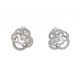 BOUCLES D'OREILLES CHANEL FIL DE CAMELIA OR BLANC 18K & DIAMANTS EARRINGS 13900€