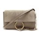 NEUF SAC A MAIN CHLOE PETIT FAYE CUIR & DAIM TAUPE BANDOULIERE HAND BAG 1090€