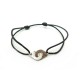 BRACELET DINH VAN MENOTTES R12 EN ARGENT MASSIF CORDON NOIR SILVER JEWEL 300€