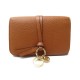 NEUF PORTEFEUILLE CHLOE ALPHABET EN CUIR CAMEL + BOITE NEW LEATHER WALLET 375€