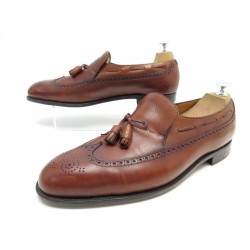 CHAUSSURES JOHN LOBB BOUT FLEURI MOCASSINS A PAMPILLES CUIR 12E 46 SHOES 1160€