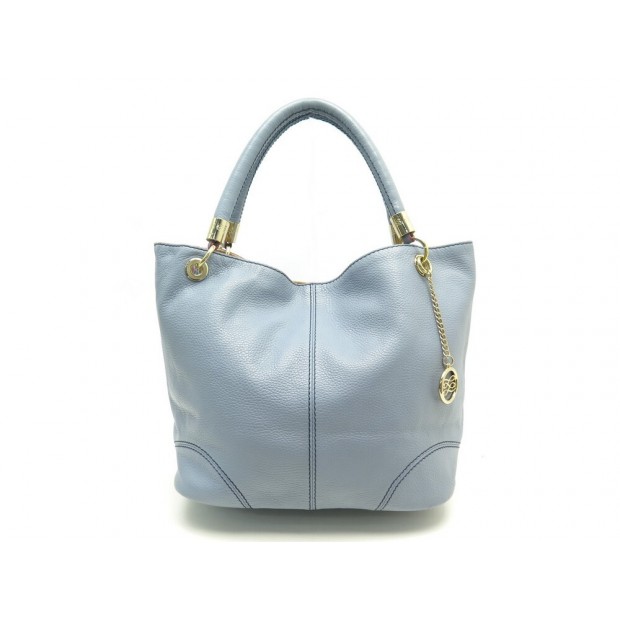 SAC A MAIN LANCEL FRENCH FLAIR A04827 CUIR GRAINE BLEU NEW HAND BAG PURSE 695€