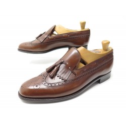 CHAUSSURES JM WESTON MOCASSINS PAMPILLES BOUT FLEURI 115 9.5E 43.5 MARRON 1055€