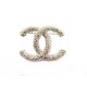 NEUF BROCHE CHANEL LOGO CC & PERLES EN METAL DORE NEW GOLDEN PEARLS BROOCH 620€