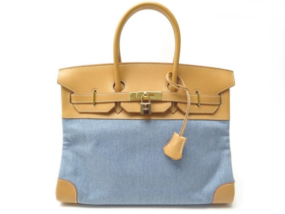 rare sac a main hermes birkin 35 de 2005 en cuir