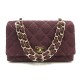 SAC A MAIN CHANEL TIMELESS BANDOULIERE EN TOILE JERSEY MATELASSE BORDEAUX 5640€