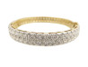 bracelet en or jaune 18k serti de 100 diamants 16 cts