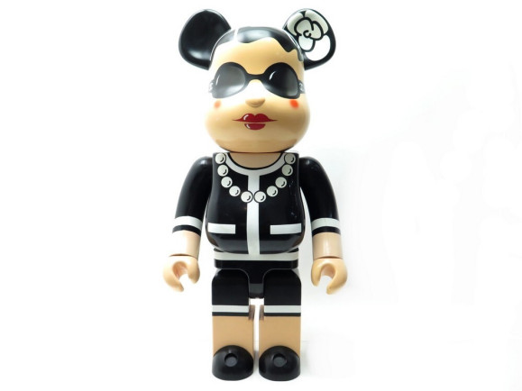 rare figurine chanel bearbrick camelia karl lagerfeld