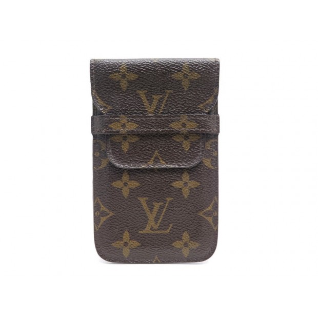 ETUI LOUIS VUITTON POUR TELEPHONE EN TOILE MONOGRAM MARRON CANVAS PHONE CASE