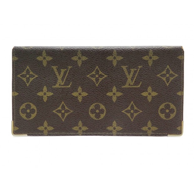 VINTAGE PORTE CHEQUIER LOUIS VUITTON TOILE MONOGRAM CANVAS CHECKBOOK HOLDER 420€