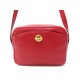 VINTAGE SAC A CELINE EN CUIR GRAINE ROUGE BANDOULIERE RED CROSSBODY BAG PURSE