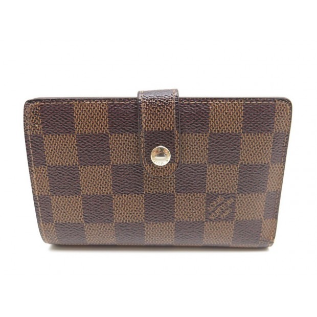 Louis Vuitton Damier Ebene Porte-Monnaie Viennois French Wallet