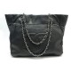 SAC A MAIN CHANEL SHOPPING BAG LOGO CC EN CUIR CAVIAR NOIR BLACK PURSE 4500€