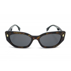 NEUF LUNETTES DE SOLEIL FENDI ROMA FE400181 RESINE MARRON BROWN SUNGLASSES 300€