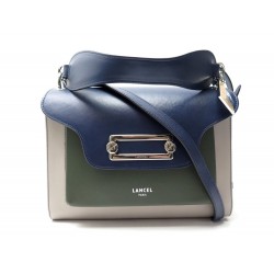 NEUF SAC A MAIN LANCEL CLIC L A10275 EN CUIR TRICOLORE BANDOULIERE HAND BAG 595€