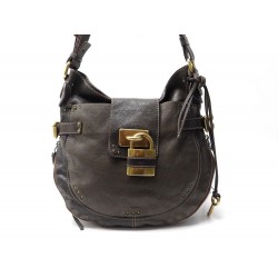 SAC A MAIN CHLOE PADDINGTON HOBBO EN CUIR GRAINE MARRON LEATHER HAND BAG 1320€