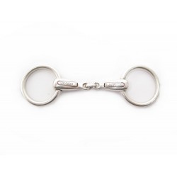 VINTAGE PORTE CLES HERMES MORS EN METAL ARGENTE CLEF SILVER HORSEBIT KEY RING