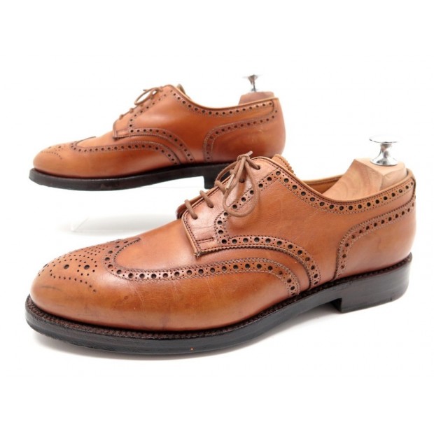 CHAUSSURES CROCKETT & JONES CARDIFF 8653 6.5E 40.5 EN CUIR RICHELIEU SHOES 500€