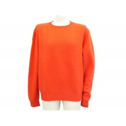 NEUF PULL ERIC BOMPARD RAS DU COU OVERSIZE M 40 EN CACHEMIRE ORANGE 280€