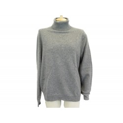 NEUF PULL ERIC BOMPARD COL ROULE 48 M EN CACHEMIRE GRIS CASHMERE SWEATER 295€