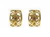 boucles d'oreilles chanel cage logo cc en