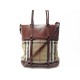 SAC A MAIN BURBERRY HOUSE CHECK HOBO BANDOULIERE CUIR & TOILE TARTAN BAG 1210€