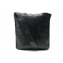 SAC A MAIN HERMES POCHETTE TOUDOU EN CUIR AGNEAU NOIR BANDOULIERE CLUTCH 1030€