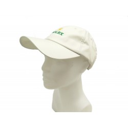 NEUF CASQUETTE ROLEX ROLAND GARROS MICRO FIBRE BLANC & VERT WHITE GREEN NEW CAP