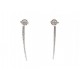 NEUF BOUCLES D'OREILLES TIFFANY & CO T BARRETTES 40 DIAMANTS OR EARRINGS 4250€