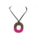 COLLIER HERMES PENDENTIF ISTHME GM CORNE DE BUFFLE LAQUE BOITE NECKLACE 290€