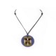 COLLIER HERMES EN CORNE ET LAQUE VIOLET 60 CM HORN & LACQUER NECKLACE 315€