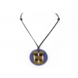 COLLIER HERMES EN CORNE ET LAQUE VIOLET 60 CM HORN & LACQUER NECKLACE 315€