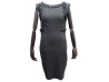  robe chanel p39246 m 40 en cachemire gris sans
