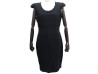 robe chanel p36543 l 42 laine soie noir black