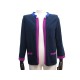 NEUF PULL CHANEL GILET CARDIGAN OUVERT M 38 LAINE CACHEMIRE BLEU CASHMERE 4970€