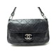 SAC A MAIN CHANEL ON THE ROAD SQUARE FERMOIR TIMELESS CUIR NOIR HAND BAG 6500€