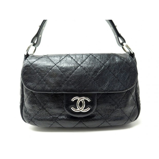 Chanel Vintage Black Resin Evening Bag For Sale at 1stDibs