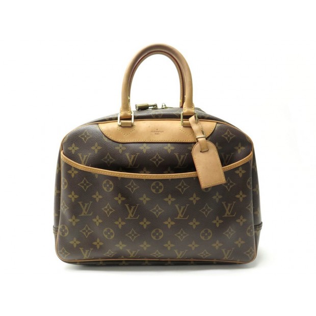 VINTAGE SAC A MAIN LOUIS VUITTON DEAUVILLE M4727 EN TOILE MONOGRAM VANITY 1250€