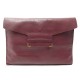 VINTAGE SACOCHE POCHETTE MUST DE CARTIER EN CUIR GRAINE BORDEAUX HAND BAG POUCH