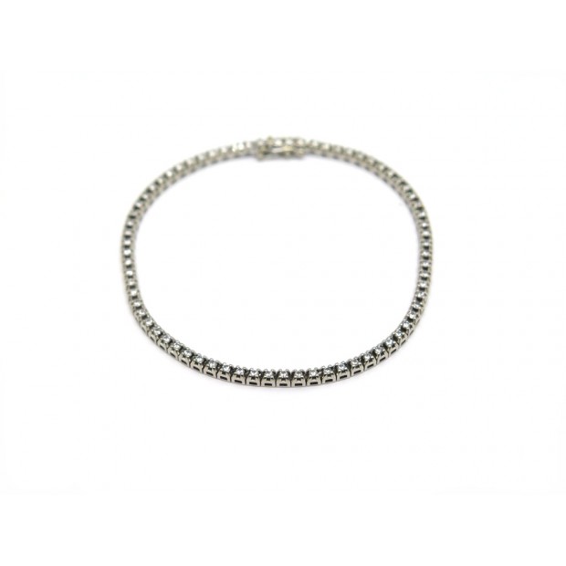 NEUF BRACELET MAUBOUSSIN TU ES MA RIVIERE D AMOUR EN OR BLANC DIAMANTS 1CT 3635€