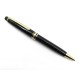 STYLO BILLE MONTBLANC MEISTERSTUCK CLASSIQUE DORE 10883 EN RESINE NOIR PEN 370€